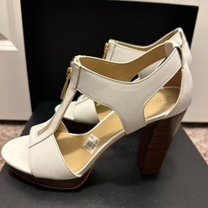 Michael Kors white heels